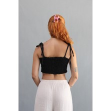 Müslin Gipeli Crop Top