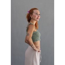 Müslin Gipeli Crop Top