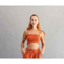 Müslin Gipeli Crop Top