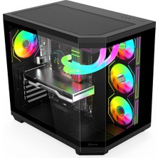 XGaming V950 Black 7 x Argb Fan 750W 80+Bronze Gaming Case (426*285*380MM)