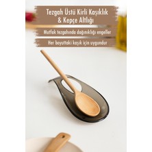 Akrilik Füme Tezgah Üstü Kirli Kaşıklık & Kepçe Altlığı