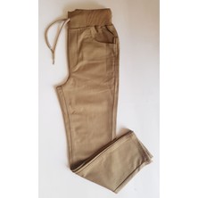 Tontişler Bebek Ve Çocuk Giyim Likralı Beli Tam Lastikli Okul Pantolonu Erkek Çocuk Günlük Slim Fit Kumaş