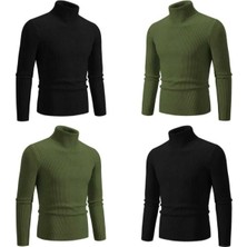 Unisex 4 Lü Kombin Balıkçı Yaka Kazak