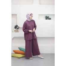 5722 - 2 Iplik Oversize Rahat-Şık-Salaş Kadın Takımı