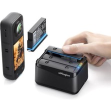 INSTA360 X5 Şarj Box Amagisn bataryalar dahil değildir