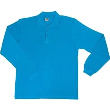 Papatya Baby Kids Ümitteks Iş ve Okul Kıyafetleri Unısex Penye Polo Yaka Uzun Kollu Kırmızı Tişört Çocuk/yetişkin