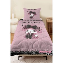 Pembe Dantelli My Melody Bebek ve Çocuk Odası Kapitone Yorgan