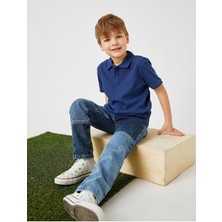 Polo Yaka Tişört Kısa Kollu Pamuklu Okul Tshirtü