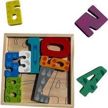 Mokutoys Ahşap Rakamlar Yapboz