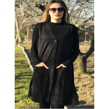 Kadın Uzun Penye Anne Yelek