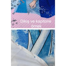 Kuromi Üçlü Pembe Bebek ve Çocuk Baza Pike Takımı ve Yastık Kılıfı ( Tek Kişilik )