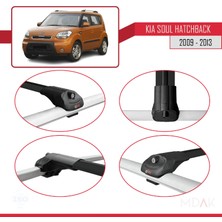 Kia Soul (Am) Hb 2009-2013 Arası ile Uyumlu Ace-1 Ara Atkı Tavan Barı Siyah 3 Adet