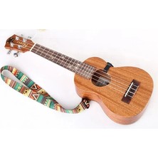 Ukulele Askısı | Vidalama Gerektirmez | Ukulele Strap, Ukulele Boyun Askısı, Etnik Desenli Ukulele Askısı – Ayarlanabilir Strap,renkli Ukulele Askısı