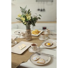 Keramika Deep Collection Mottolu Kahvaltı Takımı 20 Parça 6 Kişilik 22650-55