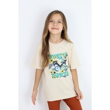 Mia Baby Basic Baskılı Kız Tişört 4-10 Yaş