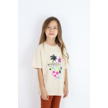 Mia Baby Basic Baskılı Kız Tişört 4-10 Yaş