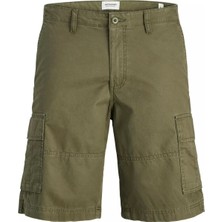 Jack&jones Cole Mateo Cargo Mid Erkek Haki Şort