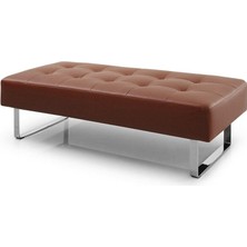 Metal Ayaklı Bench - Suni Deri Döşeme 45*120 cm Yükseklik 40 cm