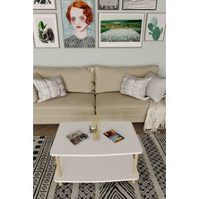 Alt Raflı Dikdörtgen Orta Sehpa  – 50X80X43 cm
