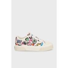 Marc Jacobs Desenli Logolu Kanvas Sneaker Ayakkabı Bayan Ayakkabı 2S5FSN001F20 101