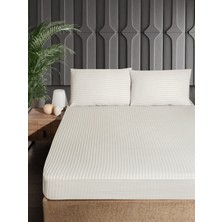 Merya Ç.k Pamuk Saten Çarşaf Seti 160X200 H 30CM 50X70 2 Adet Krem