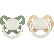 Clown And Butterfly 2'li Emzik No:1 (0-6 Ay) - River Green ve Light Orange (Saklama Kabı Hediyeli)