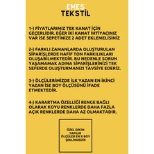 Siyah Blackout Karartma Işık Geçirmez Güneşlik Kalın Perde  (En x Boy - Pilesiz Tek Kanat)