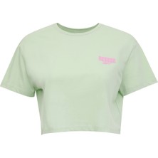 Reebok Tena Crop Tee Yeşil Kadın Kısa Kol T-Shirt