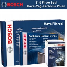 Peugeot 3008 1.6 Vti Filtre Bakım Seti 3'lü 2010-2012 Bosch BH115495K