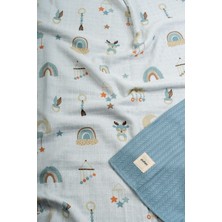 Pufien 100 x 140 Çok Desenli Çift Yönlü Müslin Pike Bebek Örtüsü, Örgü Bebek Örtü & Battaniye