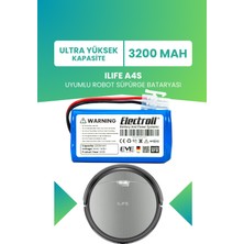Electroll Ilıfe A4s Uyumlu Batarya (Ultra Yüksek Kapasite) 3200mah Pil Robot Süpürge Bataryası