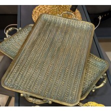 Tepsi Metal Eskitme 60X35 cm