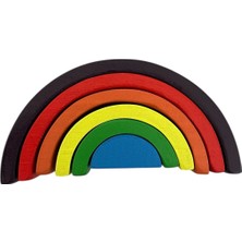 Mokutoys Waldorf Gökkuşağı Montessori 6 Parça