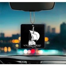 Gemi Desenli Pleksi Dikiz Ayna Süsü