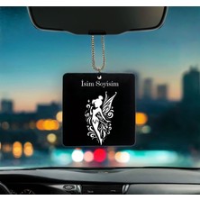 Peri Desenli Kişiye Özel Isimli Pleksi Dikiz Ayna Süsü PLD76