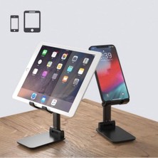Siyah Aynalı Cep Telefonu Sabitleyici Stand Katlanabilir Ayarlanabilir Telefon Stan - CDY4281-5041