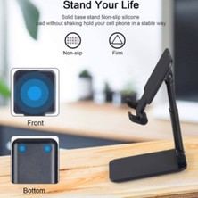 Siyah Aynalı Cep Telefonu Sabitleyici Stand Katlanabilir Ayarlanabilir Telefon Stan - CDY4281-5041