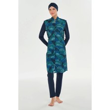 Rozamay 3301-P Vivien-Battal Uzun Kollu Tesettür Mayo
