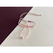 Meeri Jewelry Gerçek Incili Ayarlanabilir Kibar ve Şık Cam Boncuk Kolye