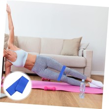 60 cm Pilates Jimnastik Egzersiz Yoga Direnç Bandı (Mavi - Hafif) 600X50X0.5 mm