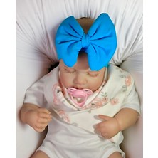 Bebeğin Için En Konforlu Bandana, ,0-2 Yaş Yazlık %100 Yerli Üretim Kız Bebek Penye Fiyonk Bandana