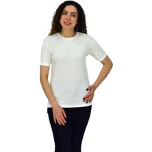 Kadın Yarım Kol Sıfıryaka Likralı Tişöt  BGL-ST04652