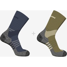 Salomon X ULTRA ACCESS CREW 2 PACK Unisex Çorap Gothic Olive LC2372000