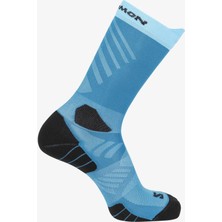 Salomon AERO CREW R+L Unisex Çorap Blue Danube LC2626600