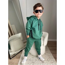Lav Mer Kids Erkek Çocuk 2'li Takım Yeşil Renk 11-12 Yaş Konforlu Dokuma Kumaş ile Özel Olaylar İçin