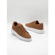 Trendche %100 Deri Günlük Erkek Sneaker RM-25001 Taba Nubuk