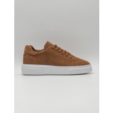 Trendche %100 Deri Günlük Erkek Sneaker RM-25001 Taba Nubuk