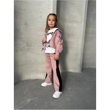 Hey You Kız Çocuk Eşofman Alt Üst 3'lü Takım