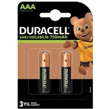 Nessiworld Duracell Şarj Edilebilir Pil 2'li Aaa 750 Mah