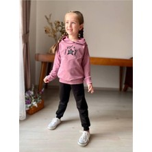 Kız Çocuk Yıldız Detaylı Alt Ust Takım.